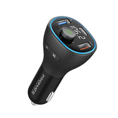 Promate PowerTune-38W مرسل FM وشاحن سيارة مع بلوتوث - صورة أمامية