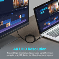 Promate ProLink-DP200 DisplayPort to HDMI cable - coiled view