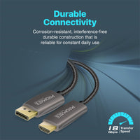 Promate ProLink-DP200 connected to a computer and display