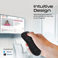Promate ProPointer wireless presenter control buttons - angle view