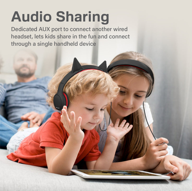 Promate Simba SafeAudio Wired Kids Headset 40mm Onyx-Detail