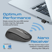 Promate Tracker Black mouse USB receiver detail