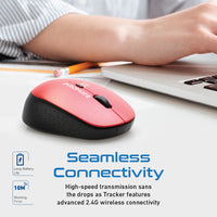 Promate Tracker Red mouse top view