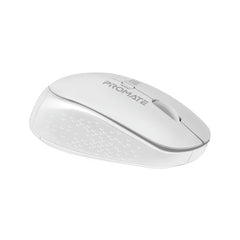 Promate Tracker White MaxComfort ergonomic wireless mouse - main view