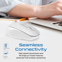 Promate Tracker White mouse top view