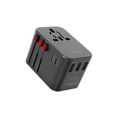 Promate TripMate-36W محول سفر عالمي ذكي 36 واط بحماية من ارتفاع التيار - صورة أمامية