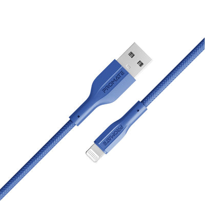 Promate XCord-Ai Navy USB-A to Lightning cable 1m for Apple devices - main view