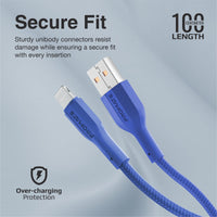 Promate XCord-Ai Navy four-core copper wire construction detail