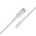 كابل شحن ونقل بيانات USB-A إلى لايتننج لأجهزة أبل بطول متر | Promate XCord-Ai - أبيض