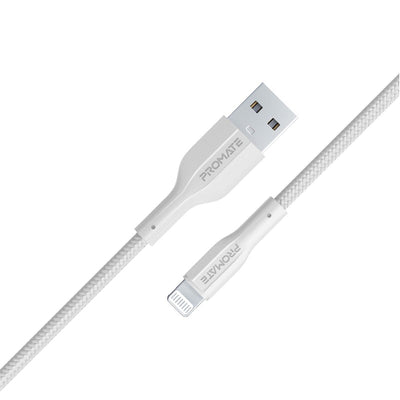 Promate XCord-Ai White USB-A to Lightning cable 1m for Apple devices - main view