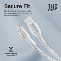 Promate XCord-Ai White four-core copper wire construction detail
