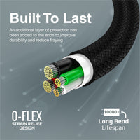 Promate XCord-CC Black high tensile strength TPE cable detail