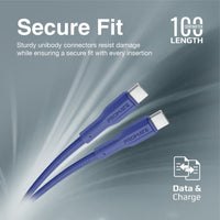 Promate XCord-CC Navy tangle-free 1m USB-C cable