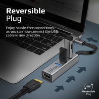 Promate MediaHub-C3 USB-C adapter - angle view
