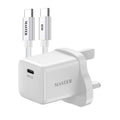 شاحن ماستر 25 واط مع كيبل 60 واط سي إلى سي - أبيض | Master 25W Charger with Cable USB-C to USB-C 60W - White