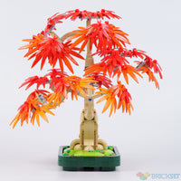 LEGO Botanicals Japanese Red Maple Bonsai Tree 10348 - built model side