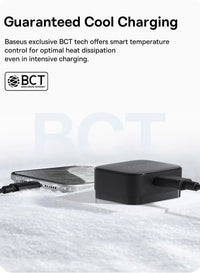 Baseus Palm Charger 1C 20W UK Black with Cable Type-C to Type-C 60W 1m Black | شاحن بيسوس بالم 20 واط بريطاني أسود مع كابل تايب سي 60 واط 1 متر