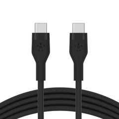 كيبل بيلكن BoostCharge تايب سي الى تايب سي بقدرة شحن 60 واط وطول 1 متر | Belkin BoostCharge Flex USB-C to USB-C Cable 60W 1M