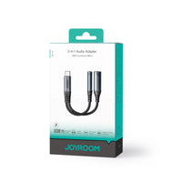 محول جويرووم SY-C02 للصوت 2 في 1 من تايب سي الى تايب سي و 3.5 ملم | Joyroom SY-C02 Audio-Transfer Series 2-in-1 Audio Adapter (Type-C to 3.5mm + Type-C)