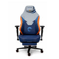 كرسي ألعاب ماستر بمساند ذراع 5D وقاعدة معدنية ومسند أقدام قابل للطي - أزرق | Master Gaming Chair 5D Armrest Metal Base Adjustable Footrest - Blue