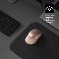 Momax 1-Folio MS02L2 AI Wireless Mouse Desert Titanium - AI Buttons