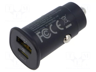 Baseus Enjoyment Pro Retractable USB-C Car Charger 60W | شاحن سيارة بيسوس إنجويمنت برو قابل للسحب 60 واط مع كابل USB-C