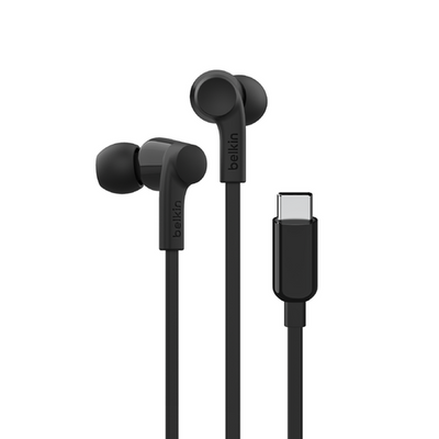 سماعات بيلكن SoundForm السلكية بمنفذ تايب سي مع مايكروفون | Belkin SoundForm Headphones Type-C Wired In-Ear Earphones With Microphone