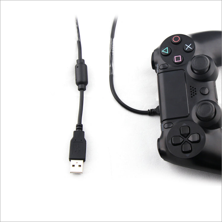 كابل شحن ومزامنة USB لأذرع PS4 Xbox PC - 2 متر - أسود | PS4 Xbox PC Controller USB Charging & Sync Cable - 2M - Black