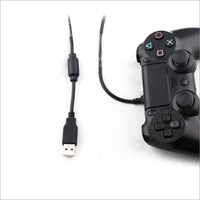 كابل شحن ومزامنة USB لأذرع PS4 Xbox PC - 2 متر - أسود | PS4 Xbox PC Controller USB Charging & Sync Cable - 2M - Black