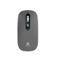 ماوس ماستر لاسلكي قابل للشحن بنقر صامت ودقة 1600 وشاشة بطارية - أسود | Master Wireless Charging Mouse 2.4G Bluetooth Silent Click 1600 DPI Battery Display - Black