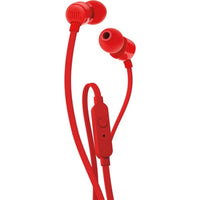 JBL T110 In-Ear Headphones with Pure Bass Sound & Mic – Wired 3.5mm | سماعات جي بي ال T110 داخل الاذن بصوت بيس نقي ومايكروفون - سلكية 3.5 ملم