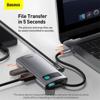Baseus USB C Hub 4 in 1 Docking Station Adapter with 4K HDMI for MacBook Pro - محول بيسوس 4 في 1 مع HDMI 4K