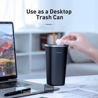Baseus Dust-free Car Trash Can Black - سلة مهملات سيارة بيسوس خالية من الغبار سوداء