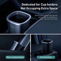 Baseus Dust-free Car Trash Can Black - سلة مهملات سيارة بيسوس خالية من الغبار سوداء