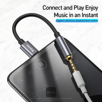 محول Baseus صوتي Type-C إلى 3.5mm - Baseus Type-C to 3.5mm Audio Adapter L54 Grey