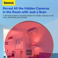 Baseus Heyo Camera Detector Mini Travel Hotel Hidden Camera Finder Camera Infrared Detector White | جهاز كشف الكاميرات المخفية بيسوس هيو للسفر والفنادق