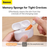 Baseus Cleaning Brush Deep Cleaning with Dual-Brush - فرشاة تنظيف عميق مزدوجة للسماعات