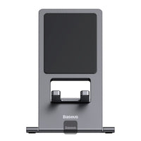 Baseus Foldable Metal Desktop Holder Grey - حامل مكتب بيسوس معدني قابل للطي رمادي