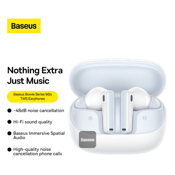 Baseus Bowie M2s Pro TWS Earphones Black - سماعات بيسوس بوي M2s برو لاسلكية سوداء