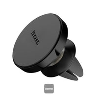Baseus Small Ears Magnetic Bracket (Air Outlet) Black | حامل بيسوس مغناطيسي للسيارة أسود