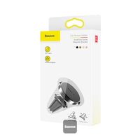 Baseus Small Ears Magnetic Bracket (Air Outlet) Black | حامل بيسوس مغناطيسي للسيارة أسود