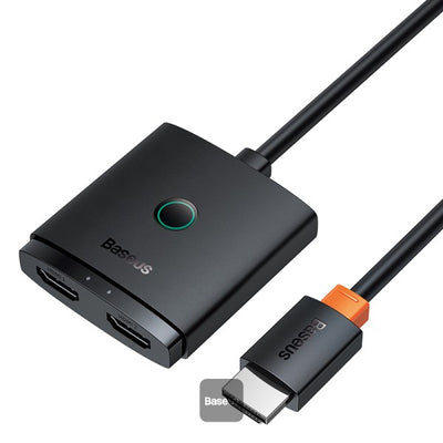 محول Baseus AirJoy 2 في 1 HDMI أسود - Baseus AirJoy 2-in-1 HDMI Switch Black