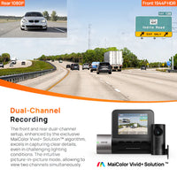 كاميرا سيارة أمامية وخلفية 2K مع GPS وWi-Fi ورؤية ليلية ذكية | Dual Dash Cam 2K Front & Rear with GPS, Wi-Fi & Night Vision