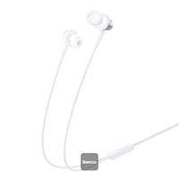 سماعات Baseus Encok CZ11 السلكية - أبيض | Baseus Encok CZ11 Wired Earphones White