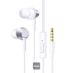 سماعات Baseus Encok HZ11 السلكية | Baseus Encok HZ11 Wired Earphones White