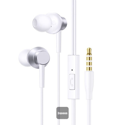 سماعات Baseus Encok HZ11 السلكية | Baseus Encok HZ11 Wired Earphones White