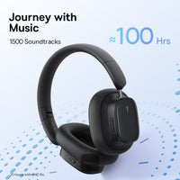 Baseus Bowie H1i Noise-Canceling Headphones Black - سماعات بيسوس بوي H1i بخاصية إلغاء الضوضاء سوداء