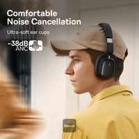 Baseus Bowie H1i Noise-Canceling Headphones Black - سماعات بيسوس بوي H1i بخاصية إلغاء الضوضاء سوداء