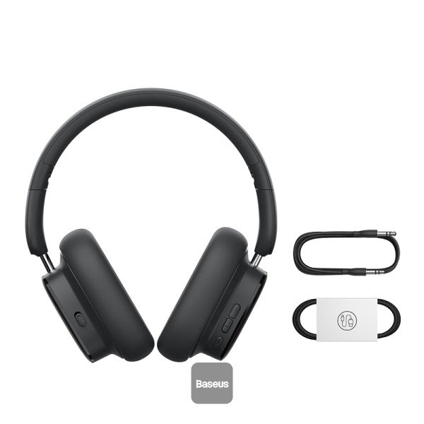 Baseus Bowie H1i Noise-Canceling Headphones Black - سماعات بيسوس بوي H1i بخاصية إلغاء الضوضاء سوداء