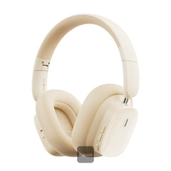 Baseus Bowie H1i Noise-Canceling Headphones White | سماعات بيسوس بوي H1i عازلة للضوضاء أبيض
